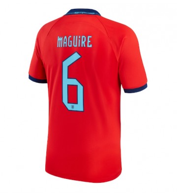 England Harry Maguire #6 Replika Udebanetrøje VM 2022 Kortærmet